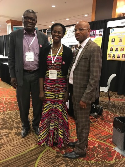 Left to right: Jean-François Kobiane, IUSSP Council Member, Anastasia Gage, former IUSSP President, Jacques Emina, University of Kinshasa 