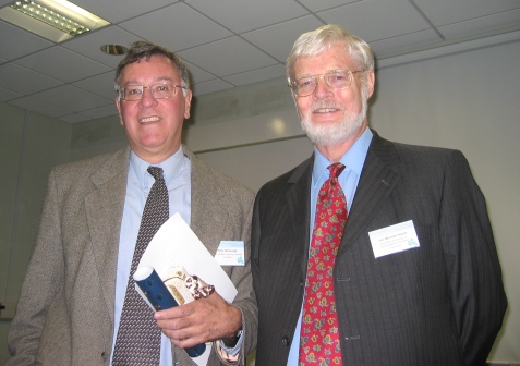 IUSSP Vice President, Peter MacDonald(left) and Jan Hoem